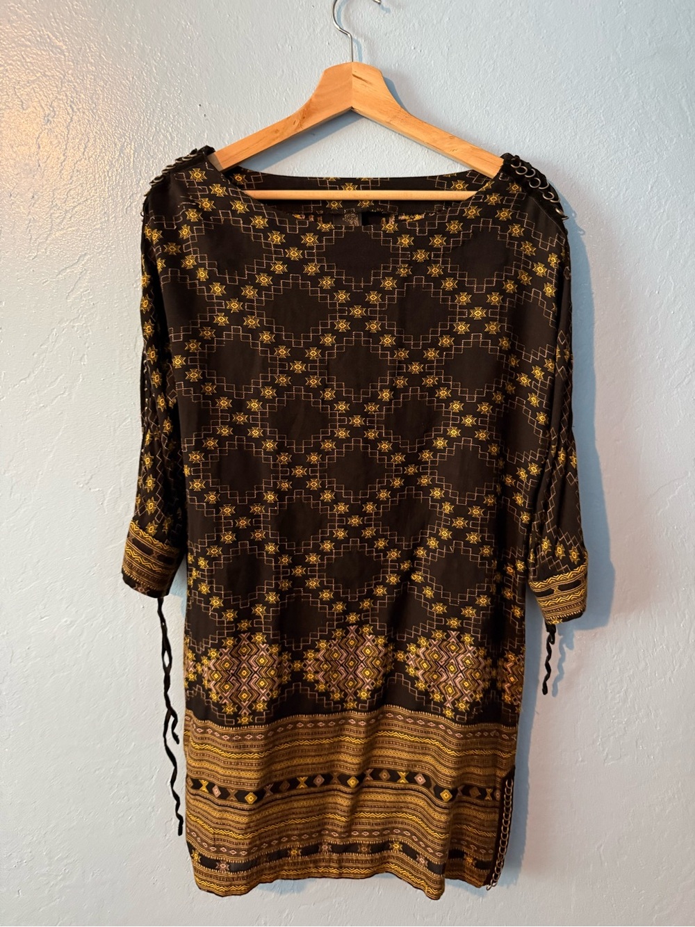 Free People New Romantics Printed Women's Tunic with Embellished Shoulders